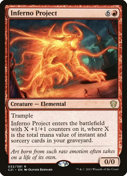 Inferno Project, Magic card C21 52 — Commander 2021 set