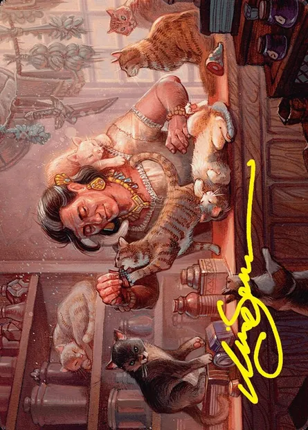 Cat Collector // Cat Collector, carte Magic AFDN 1 — extension Foundations Art Series