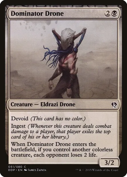 Drone dominateur, carte Magic DDP 51 — extension Duel Decks: Zendikar vs. Eldrazi