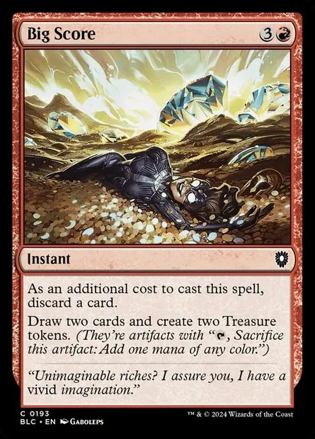 Big Score, Magic card BLC 193 — Bloomburrow Commander set