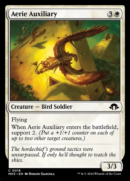 Aerie Auxiliary, Magic card MH3 18 — Modern Horizons 3 set