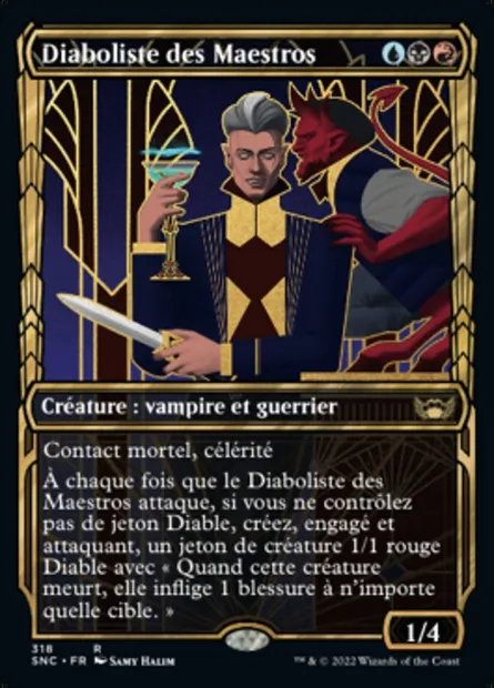 Diaboliste des Maestros, carte Magic SNC 318 — extension Les rues de la Nouvelle-Capenna