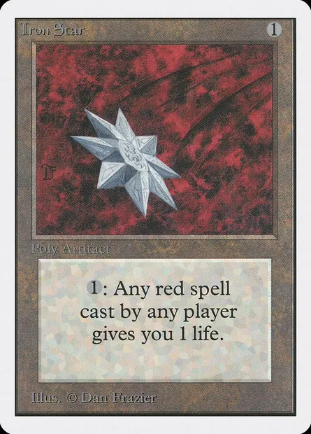 Iron Star, Magic card 2ED 251 — Unlimited Edition set