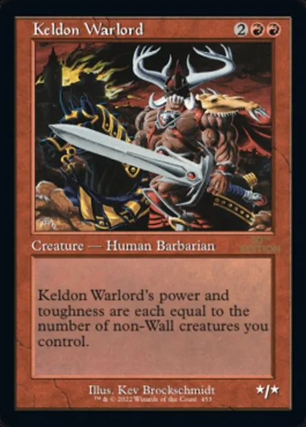 Keldon Warlord, Magic card 30A 453 — 30th Anniversary Edition set