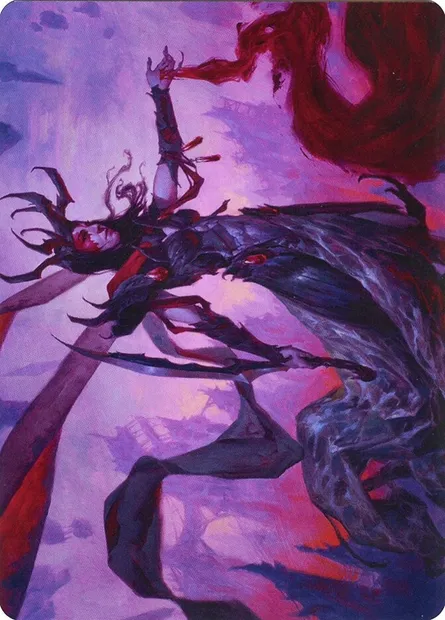 Drana, the Last Bloodchief // Drana, the Last Bloodchief, Magic card AZNR 54 — Zendikar Rising Art Series set