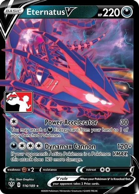 Eternatus V, Pokémon card PPS 116 — Play! Pokémon Prize Pack Series set