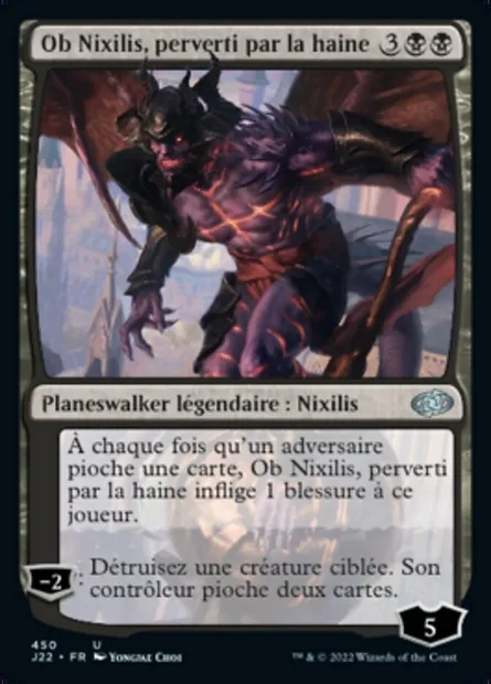 Ob Nixilis, perverti par la haine, carte Magic J22 450 — extension Jumpstart 2022