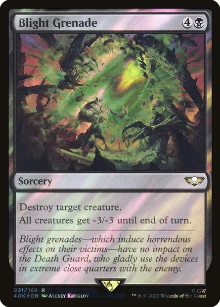 Blight Grenade, Magic card 40K 31★ — Warhammer 40,000 Commander set