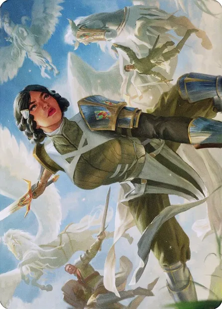 Resolute Reinforcements // Resolute Reinforcements, Magic card ADMU 13 — Dominaria United Art Series set
