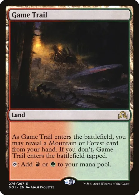 Game Trail, Magic card SOI 276 — Shadows over Innistrad set