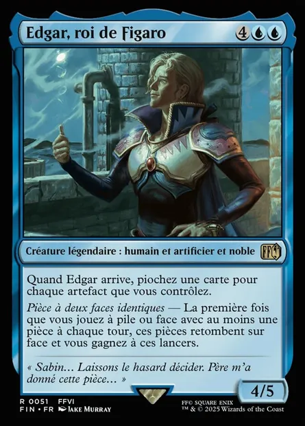 Edgar, roi de Figaro, carte Magic FIN 51 — extension Final Fantasy