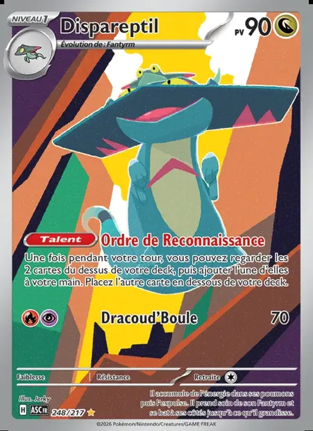 Dispareptil, carte Pokémon ASC 248 — extension Héros Transcendants