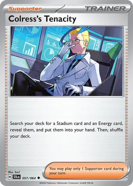 Colress's Tenacity, Pokémon card SFA 057 — Shrouded Fable set