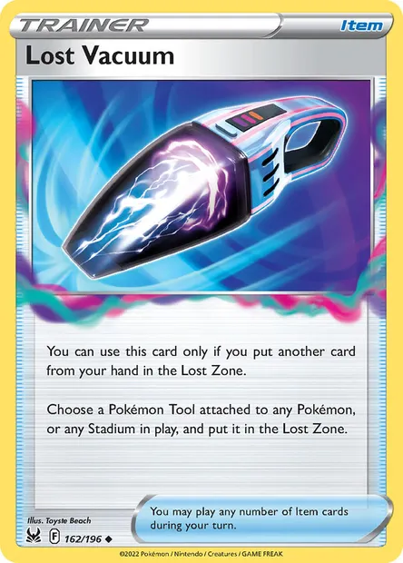 Lost Vacuum, Pokémon card LOR 162 — Lost Origin set