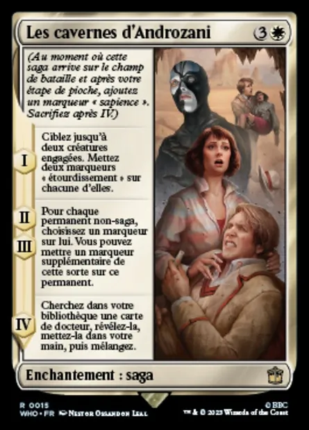 Les cavernes d'Androzani, carte Magic WHO 15 — extension Doctor Who
