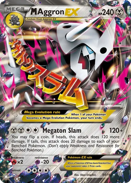M Aggron EX, Pokémon card PRC 94 — Primal Clash set