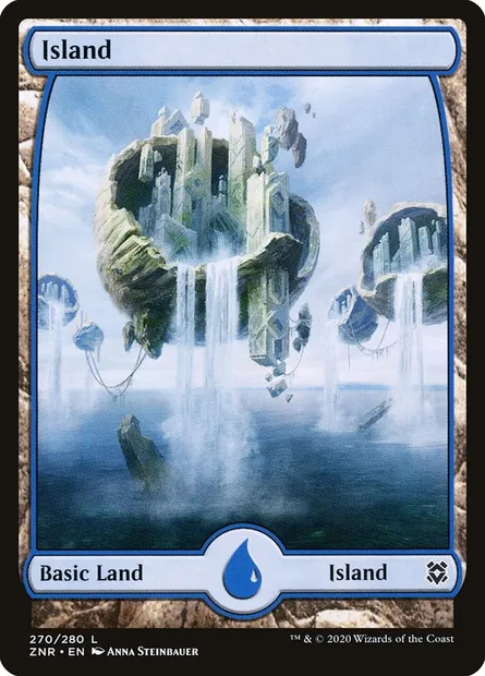 Island, Magic card ZNR 270 — Zendikar Rising set