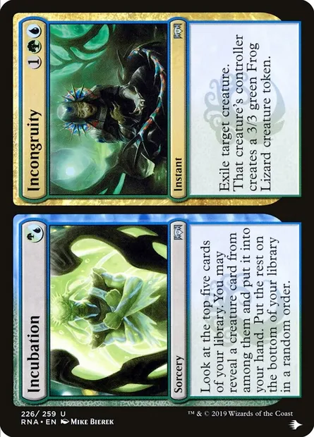 Incubation // Incongruity, Magic card PLST RNA-226 — The List set