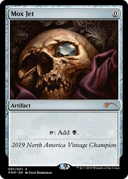 Mox Jet, Magic card OVNT 2019NA — Vintage Championship set