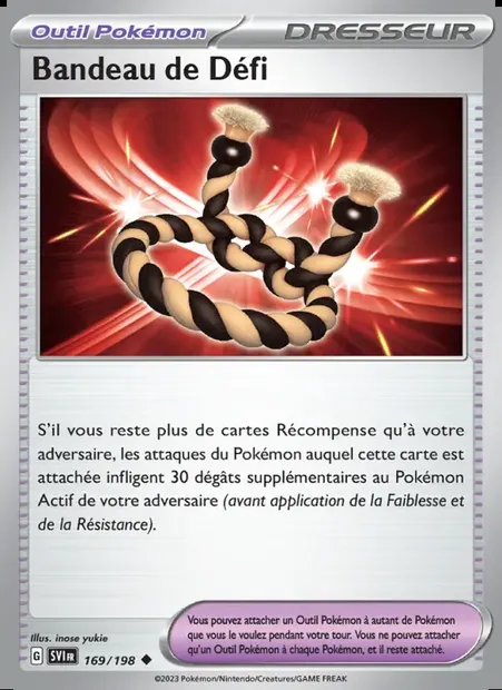 Bandeau de Défi, carte Pokémon SVI 169 — extension Écarlate et Violet