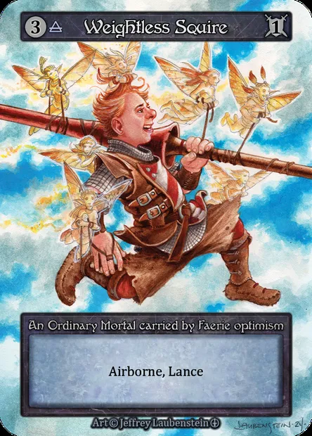Weightless Squire, Sorcery card ATH 113 — Arthurian Legends set