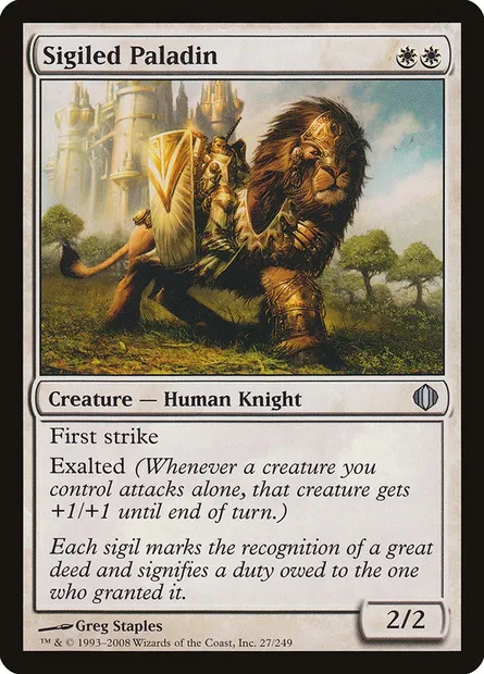 Sigiled Paladin, Magic card ALA 27 — Shards of Alara set