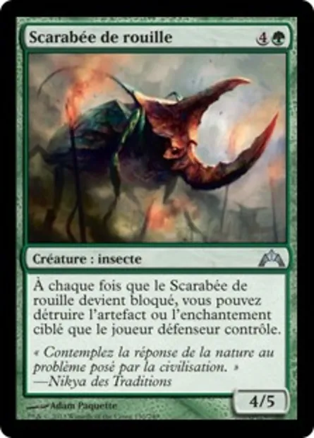 Scarabée de rouille, carte Magic GTC 130 — extension Insurrection