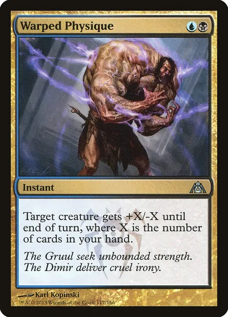 Warped Physique, Magic card DGM 117 — Dragon's Maze set