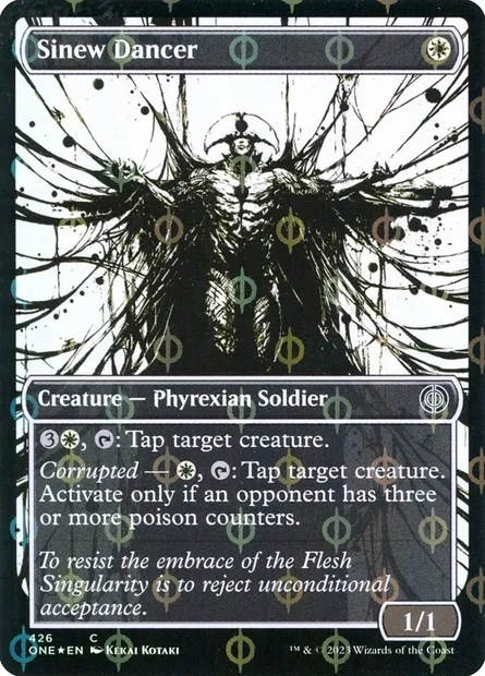 Sinew Dancer, Magic card ONE 426 — Phyrexia: All Will Be One set