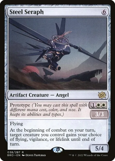Steel Seraph, Magic card PBRO 38p — The Brothers' War Promos set