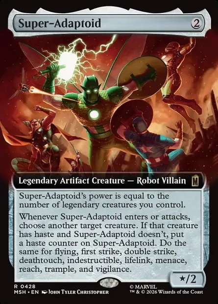 Super-Adaptoid, Magic card MSH 428 — Marvel Super Heroes set