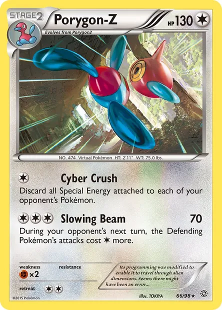 Porygon-Z, Pokémon card AOR 66 — Ancient Origins set