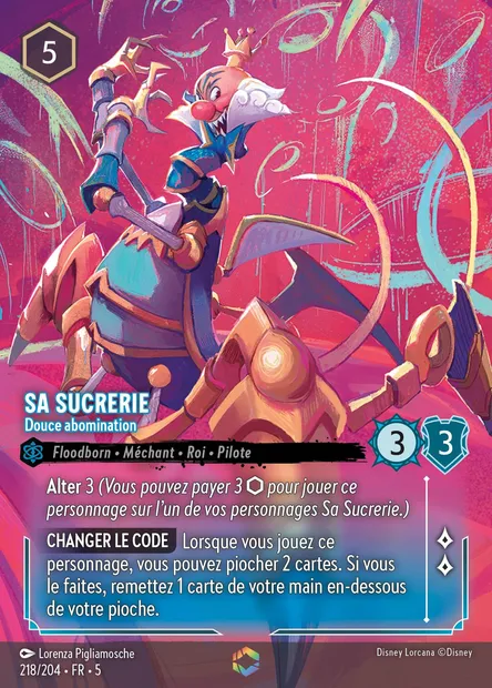 Sa Sucrerie - Douce abomination, carte Disney Lorcana CH5-218 — extension Ciel Scintillant