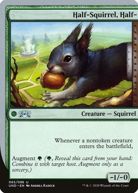 Half-Squirrel, Half-, Magic card UND 65 — Unsanctioned set