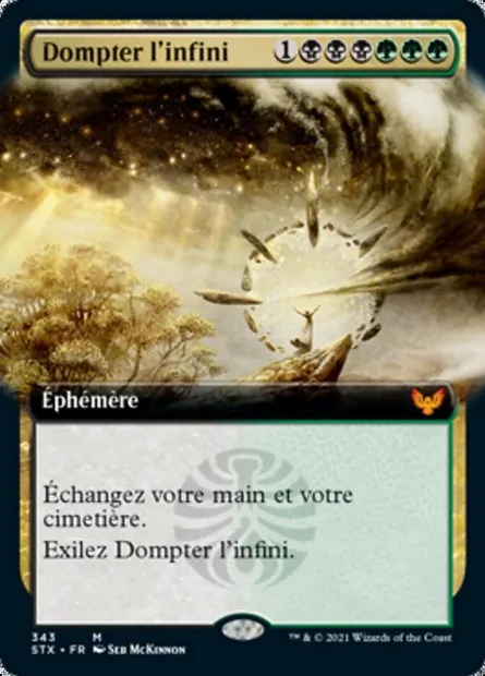 Dompter l'infini, carte Magic STX 343 — extension Strixhaven: l'Académie des Mages