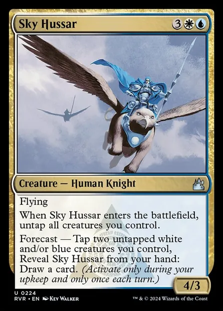 Sky Hussar, Magic card RVR 224 — Ravnica Remastered set