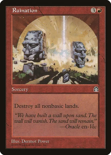 Ruination, Magic card STH 95 — Stronghold set