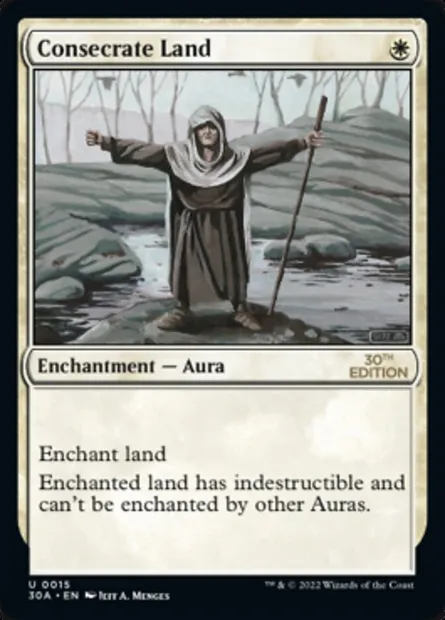 Consecrate Land, Magic card 30A 15 — 30th Anniversary Edition set