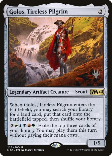 Golos, Tireless Pilgrim, Magic card PM20 226p — Core Set 2020 Promos set