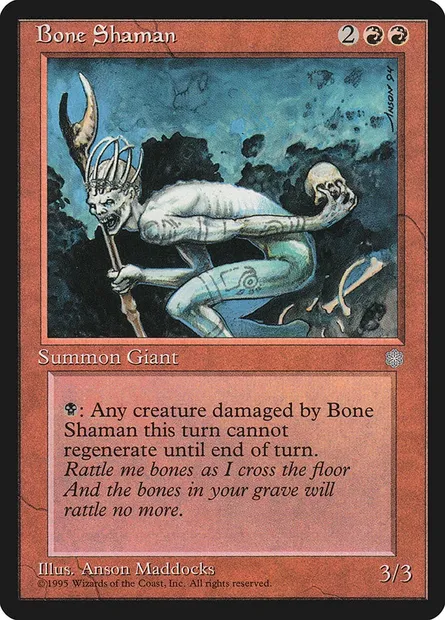 Bone Shaman, Magic card ICE 176 — Ice Age set