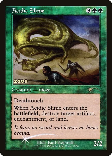 Acidic Slime, Magic card P30A 17 — 30th Anniversary Play Promos set