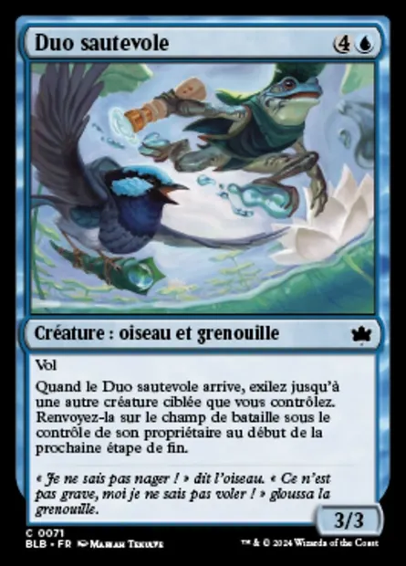 Duo sautevole, carte Magic BLB 71 — extension Bloomburrow