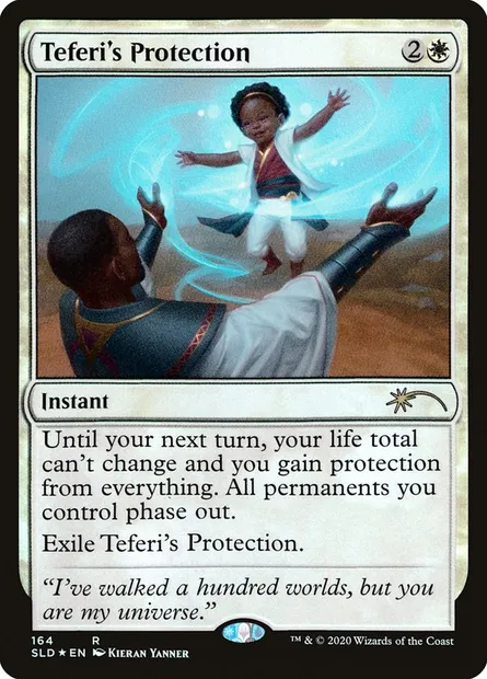 Protection de Téfeiri, carte Magic SLD 164 — extension Secret Lair Drop
