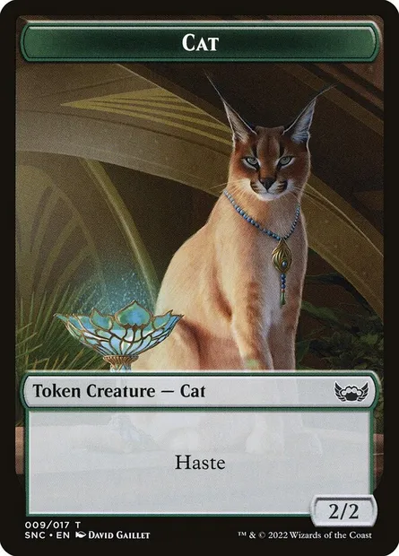 Cat, carte Magic TSNC 9 — extension Streets of New Capenna Tokens