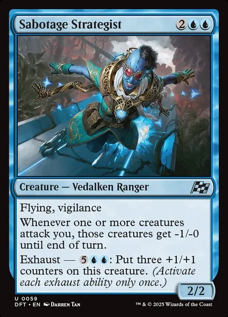 Sabotage Strategist, Magic card DFT 59 — Aetherdrift set