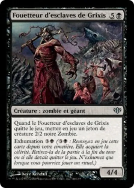 Fouetteur d'esclaves de Grixis, carte Magic CON 46 — extension Conflux