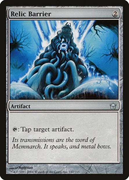 Relic Barrier, Magic card 5DN 147 — Fifth Dawn set
