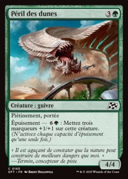 Péril des dunes, carte Magic DFT 165 — extension Aetherdrift