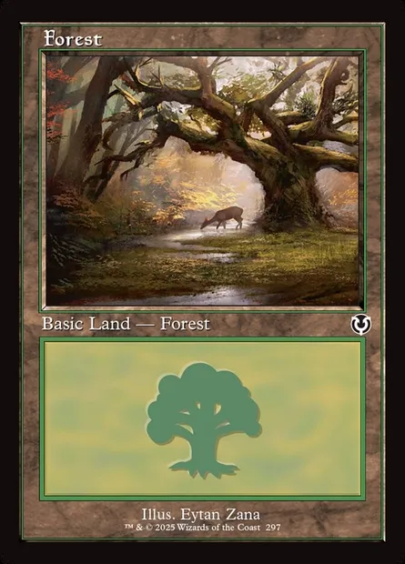 Forest, Magic card INR 297 — Innistrad Remastered set