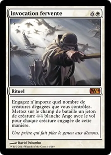 Invocation fervente, carte Magic M14 16 — extension Magic 2014